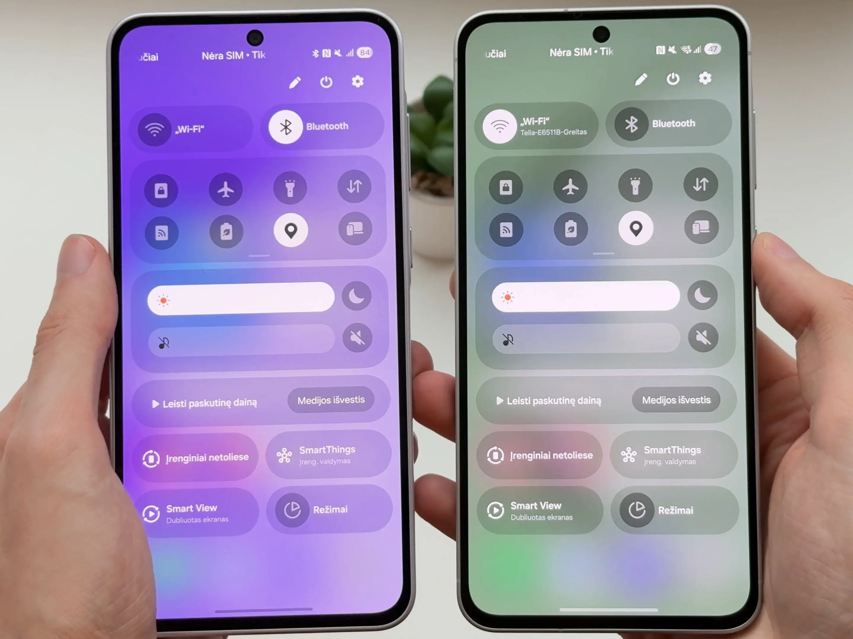 Galaxy A36 ir Galaxy A56 ekranas