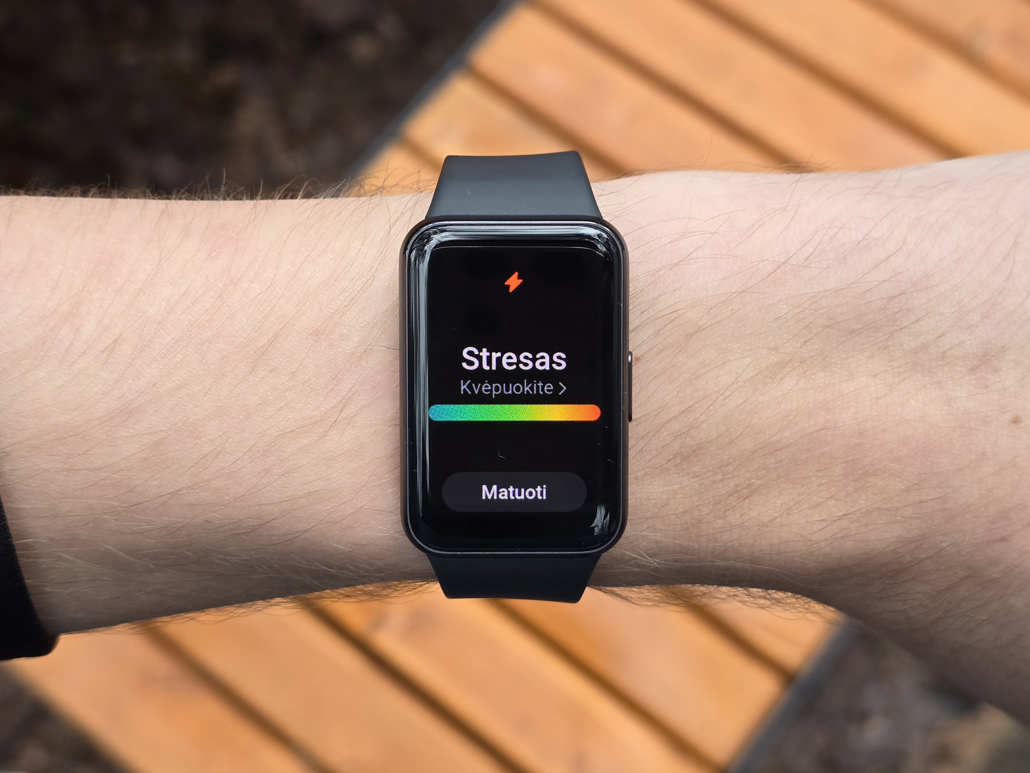 Galaxy Fit3 streso matavimo funkcija