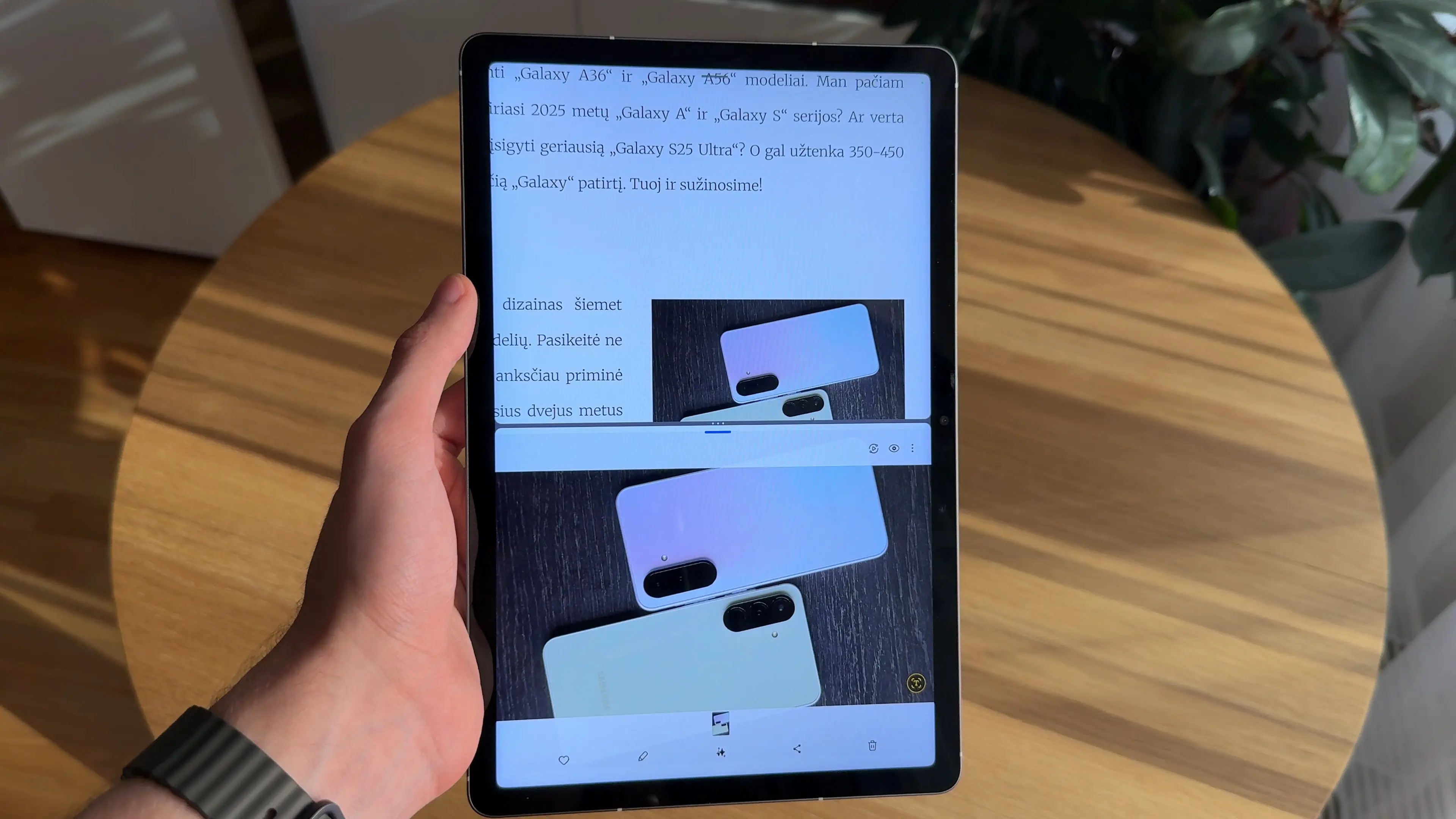 Galaxy Tab S10 FE ekranas
