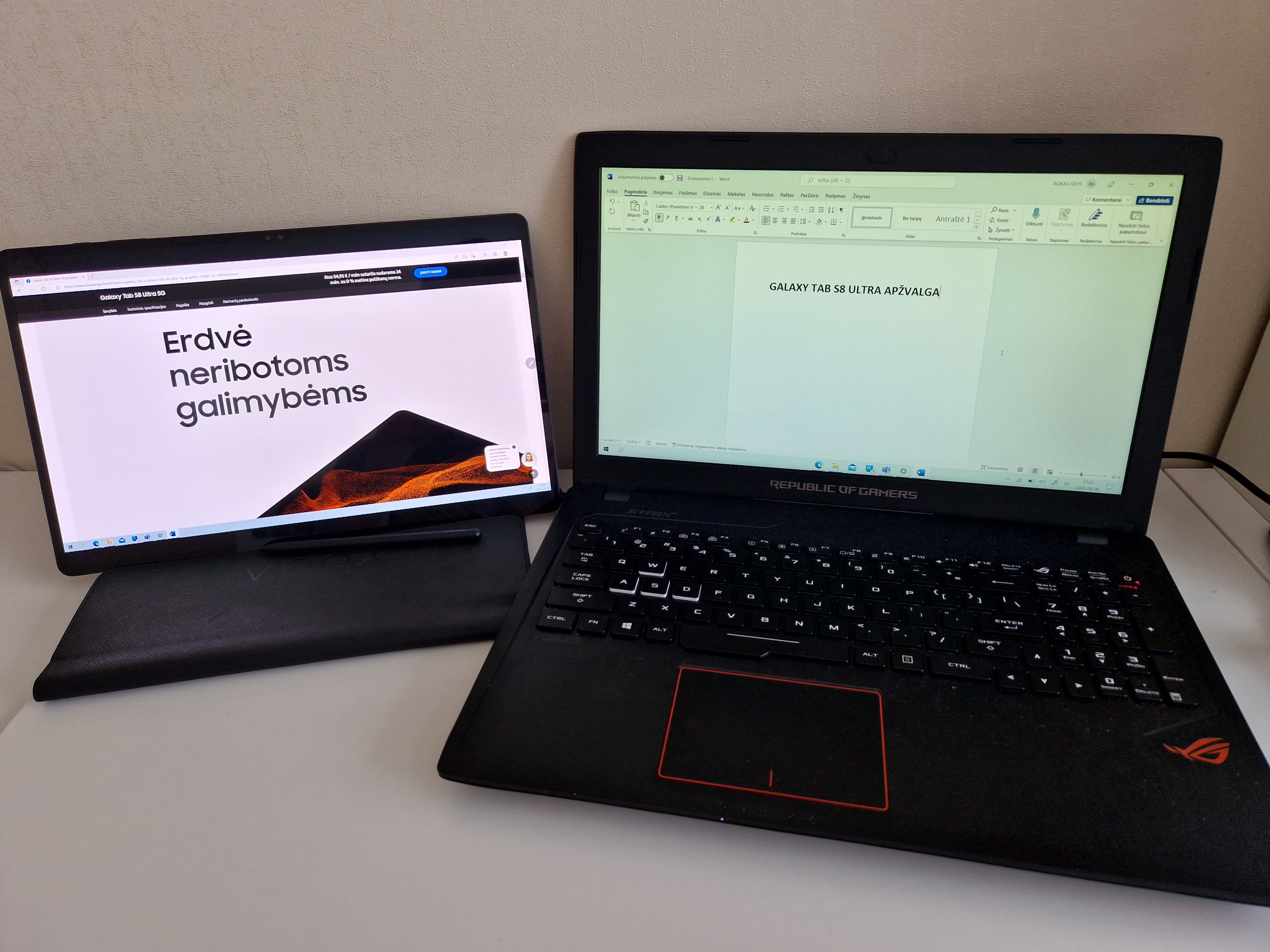 Galaxy Tab S8 Ultra Second Screen funkcija